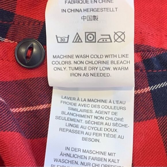 Madewell Central Shirt in Dahl Plaid Size XXS - Picture 9 of 10